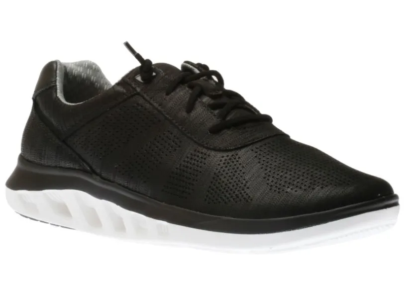 activate_black_perforated_0.webp Activate Black Perforated Leather Lace-Up Sneaker