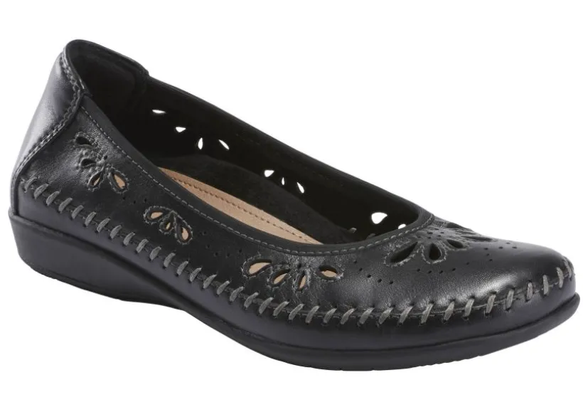 alder_azza_black_perforat_0.webp Alder Azza Black Perforated Leather Ballet Flat