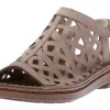 Amadora Stone Leather Wide Width Sandal