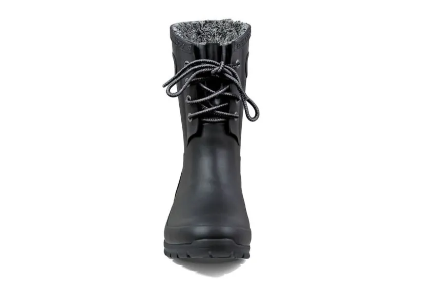 amanda_plush_laceup_black_2.webp Amanda Plush Lace-Up Black Women's Insulated Rain Boot