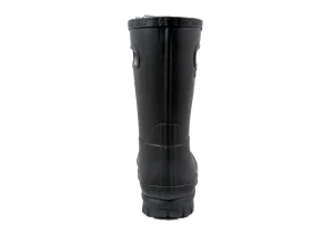 Amanda Plush Lace-Up Black Women's Insulated Rain Boot