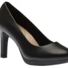Ambyr Joy Black Leather Dress Pump