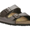 Arizona Birko-Flor Dark Brown Slide Sandal