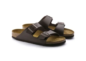 Arizona Birko-Flor Dark Brown Slide Sandal
