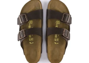 Arizona Birko-Flor Dark Brown Slide Sandal