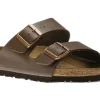Arizona Soft Footbed Birko-Flor Brown Slide Sandal