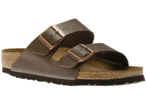 Arizona Soft Footbed Birko-Flor Brown Slide Sandal