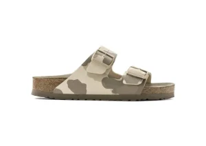 Arizona Soft Footbed Desert Soil Camo Grey Slide Sandal