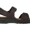 Arthur Coal Nubuck Leather Adjustable Straps Casual Sandal