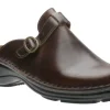 Aster Brown Leather Clog
