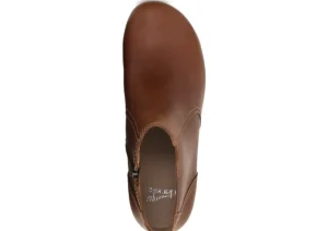 Barbara Tan Brown Oiled Leather Ankle Boot