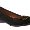 54.164.37 Black Tortoise Buckle Ballet Flat