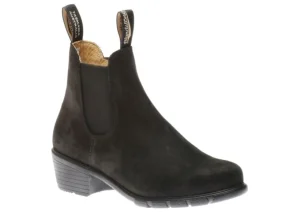 Blundstone 1960 - Women's Series Heel Black Nubuck Leather Boot