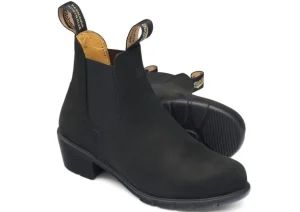 Blundstone 1960 - Women's Series Heel Black Nubuck Leather Boot