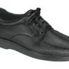 Bout Time Black Leather Lace-Up Loafer