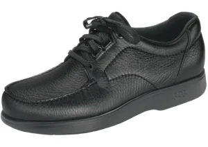 Bout Time Black Leather Lace-Up Loafer