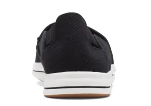 Breeze Step Black Slip-On Canvas Sneaker