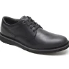 Cabot Black Nubuck Leather Plain Toe Lace-Up Derby Shoe