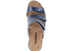 Calgary 01 Blue Slide Wedge sandal