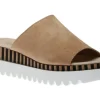 64.663.14 Caramel Brown Slide Wedge Sandal