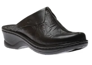Catalonia 48 Black Leather Clog