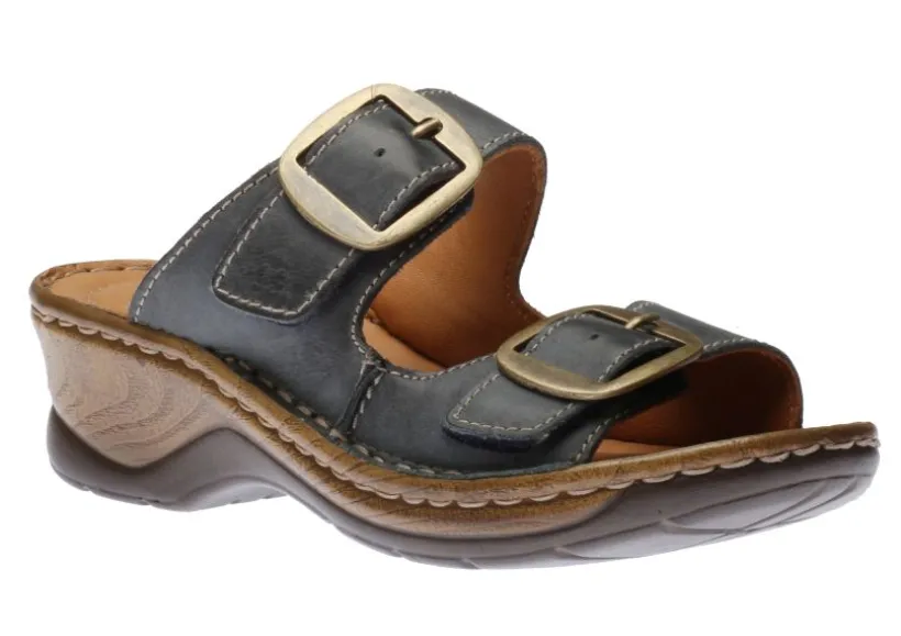 catalonia__dark_blue_leat_0.webp Catalonia 76 Dark Blue Leather Big Buckle Slide Wedge Sandal