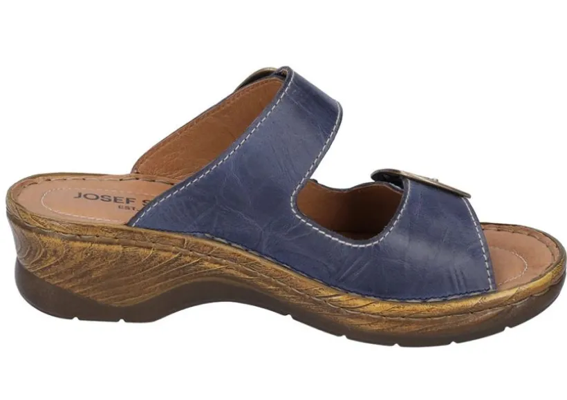 catalonia__dark_blue_leat_1.webp Catalonia 76 Dark Blue Leather Big Buckle Slide Wedge Sandal
