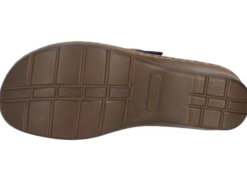 catalonia__dark_blue_leat_2.webp Catalonia 76 Dark Blue Leather Big Buckle Slide Wedge Sandal