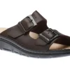 Cayman Men's Brown Leather Slide Sandal
