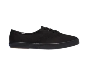 Champion Black Lace-Up Canvas Sneaker