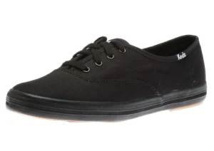 Champion Black Lace-Up Canvas Sneaker