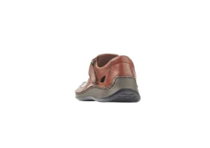 Clarino Brown Leather Fisherman Sandal