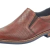 Clarino Brown Leather Slip-On Dress Shoe