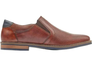 Clarino Brown Leather Slip-On Dress Shoe