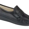 Classic Black Leather Slip-On Loafer