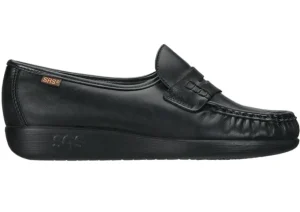 Classic Black Leather Slip-On Loafer