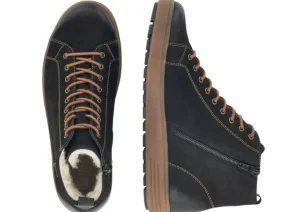 Columbo Black Leather Lace-Up Winter Boot