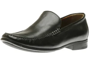 Cresswell Black Leather Venetian Loafer