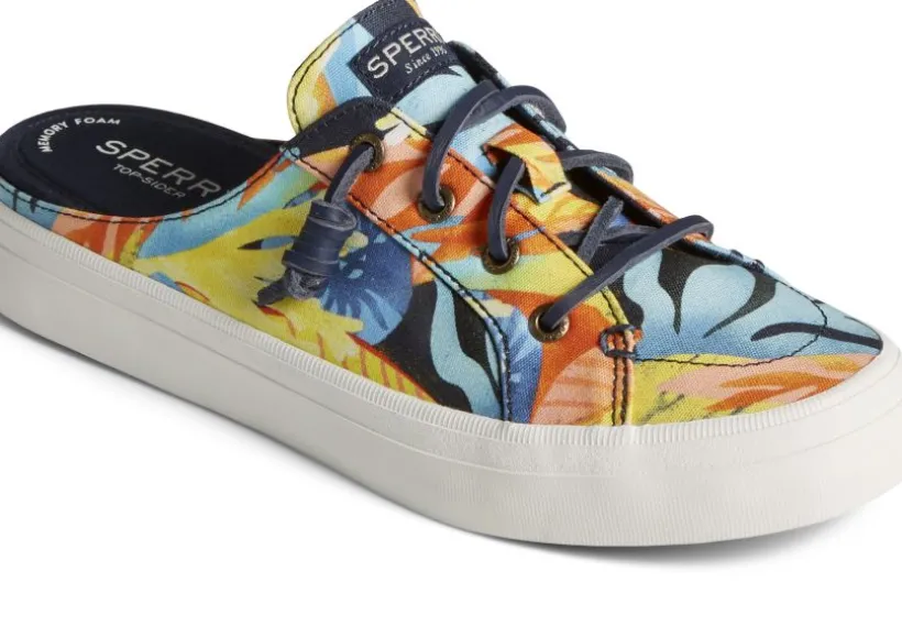 crest_vibe_coral_floral_n_0.webp Crest Vibe Coral Floral Navy Multicolour Mule Sneaker