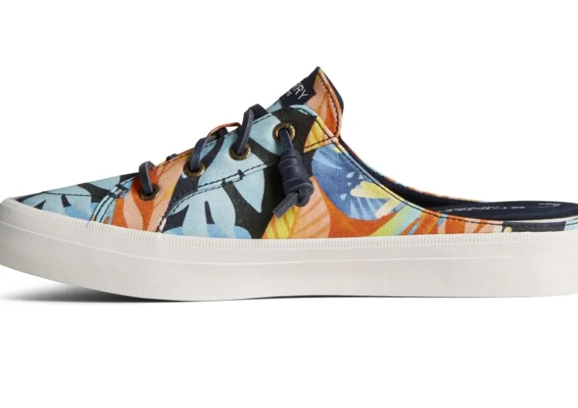 crest_vibe_coral_floral_n_1.webp Crest Vibe Coral Floral Navy Multicolour Mule Sneaker