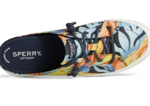 Crest Vibe Coral Floral Navy Multicolour Mule Sneaker