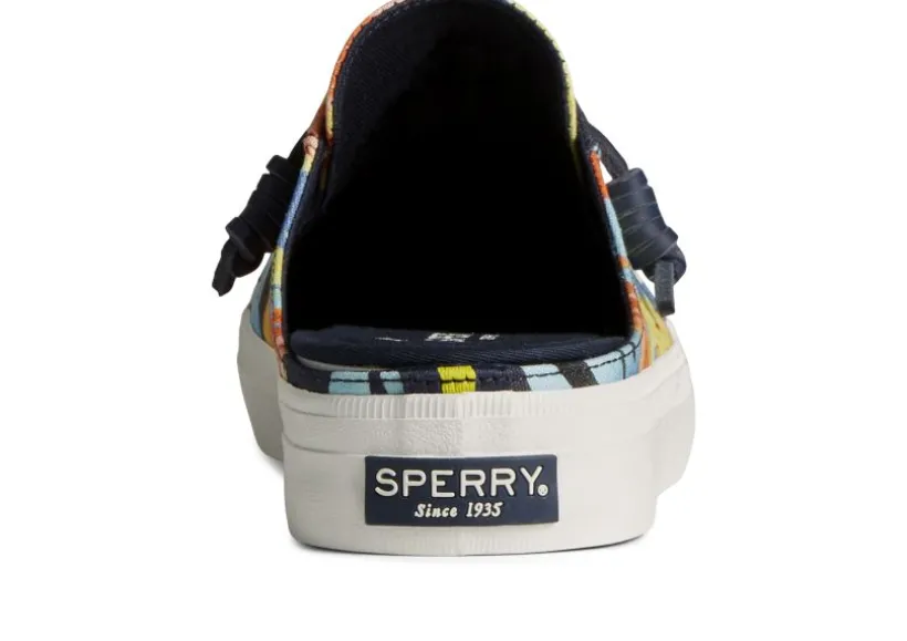 crest_vibe_coral_floral_n_3.webp Crest Vibe Coral Floral Navy Multicolour Mule Sneaker