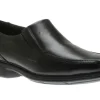Dillon Black Leather Slip-On Dress Shoe