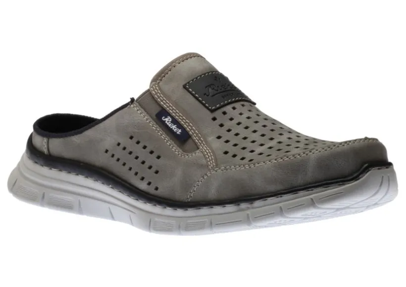 dollaro_grey_perforated_a_0.webp Dollaro Grey Perforated Athletic Slip-On Mule