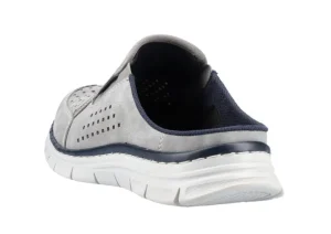 Dollaro Grey Perforated Athletic Slip-On Mule