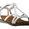 Dorith White Leather Sandal