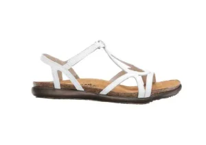 Dorith White Leather Sandal