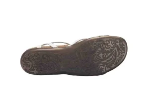 Dorith White Leather Sandal