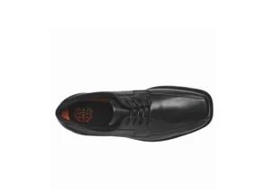 Douglas Black Leather Lace Up Oxford Dress Shoe