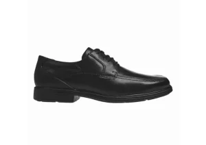 Douglas Black Leather Lace Up Oxford Dress Shoe